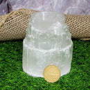 Support T-Lite en sélénite Iceberg - 3" de diamètre