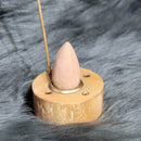 Porte-encens lanterne en bois – 1,5" de diamètre