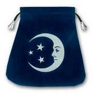Tarot Bag - Smiling Moon - 8" x 8.5"-Home/Altar-Quanta Distribution Inc.-The Bat Witch Cavern