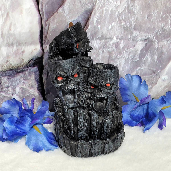 Skull Backflow Incense Holder - Cones