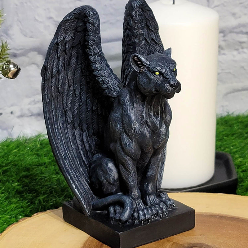 Jaguar Gargoyle Statue (6.25" Tall)