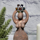 Gypsum Statue - Lotus Goddess - 5.75" Tall