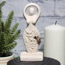 Gypsum Statue - Owl Goddess - 5.5" Tall