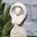 Gypsum Statue - Owl Goddess - 5.5" Tall