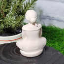 Gypsum Statue - Flower of Life Goddess - 3" Tall