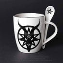 Baphomet Mug & Spoon Set-Home/Altar-Quanta Distribution Inc.-The Bat Witch Cavern