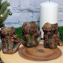 Green Man Hear See Speak No Evil Figurines - (3.62" Tall)