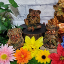 Green Man Hear See Speak No Evil Figurines - (3.62" Tall)