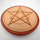 Crystal Grid Wood - Celtic Pentacle - 5.75"-Home/Altar-Kheops-The Bat Witch Cavern