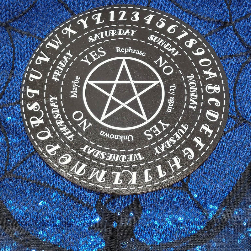 Tableau de tapis pendulaire - Pentacle noir - 10"d