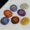 Worry Stones - Pierres de chakra sculptées (Boîte de 7)