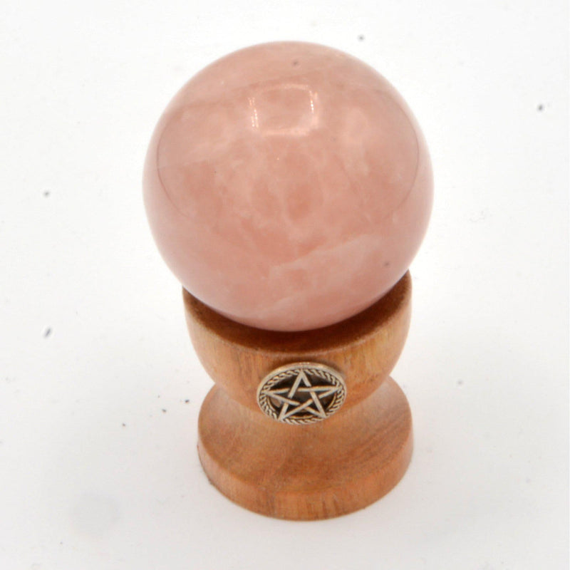 Sphere - Rose Quartz 1.5"-Crystals/Stones-Kheops-The Bat Witch Cavern