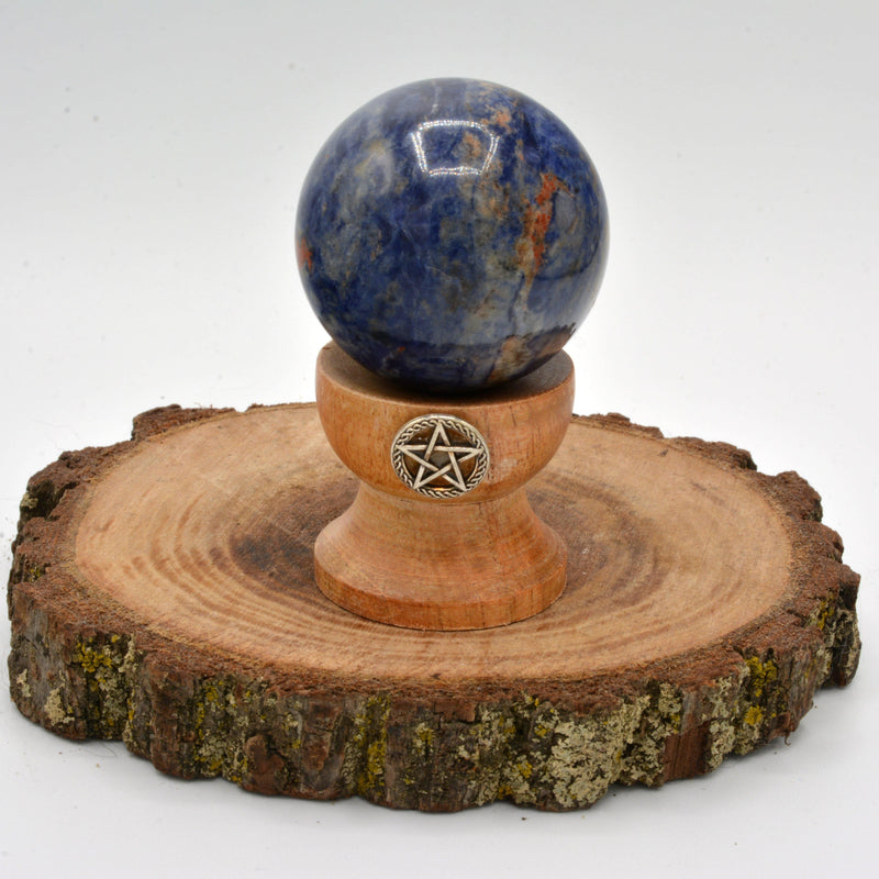 Sphere - Sodalite 1.5"-Crystals/Stones-Kheops-The Bat Witch Cavern
