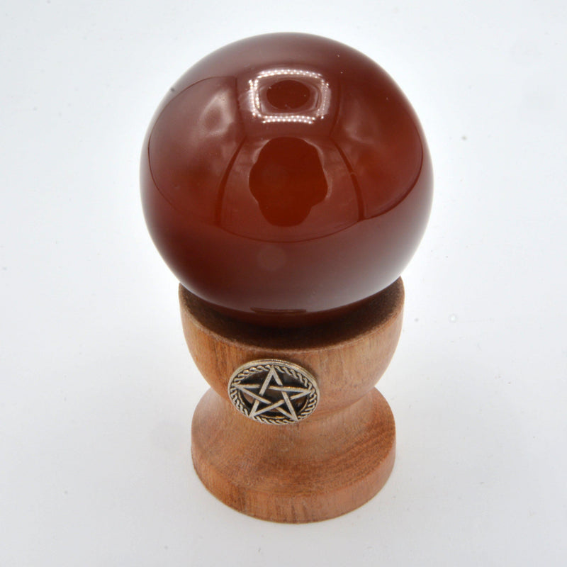 Sphere - Carnelian 1.5"-Crystals/Stones-Kheops-The Bat Witch Cavern