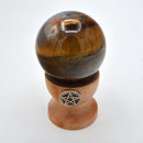 Sphere - Tigers Eye 1.5"-Crystals/Stones-Kheops-The Bat Witch Cavern