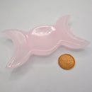 Pink Calcite Triple Moon Offering Bowl - 3" x 5"