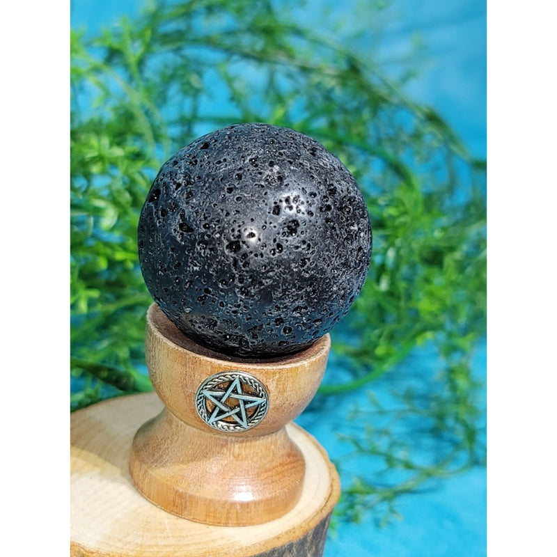 Sphere - Lava Stone 1.5"