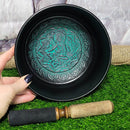Singing Bowl - 7.5" Flat - Green Tara