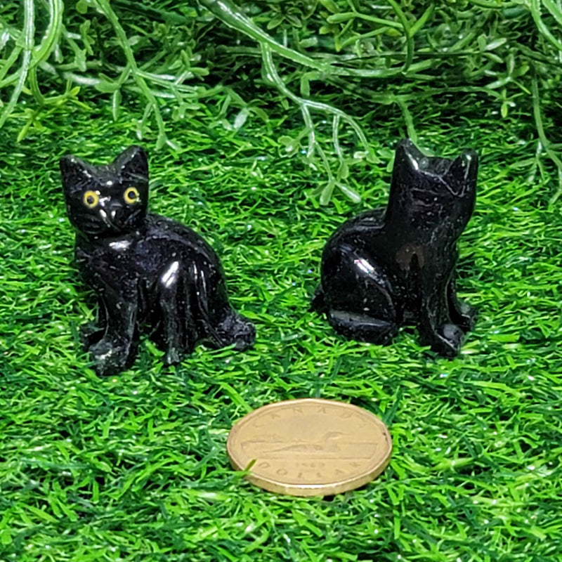Figurine Chat Noir 1,25" Onyx Noir