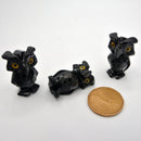 Owl 1.5" Black Onyx Figurine w/Pentacle-Home/Altar-Kheops-The Bat Witch Cavern