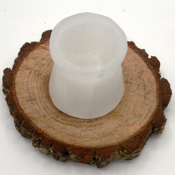 Selenite Stand for 2" Sphere-Crystals/Stones-Kheops-The Bat Witch Cavern
