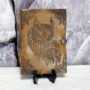 Journal en cuir - Chouette - 5" x 7"