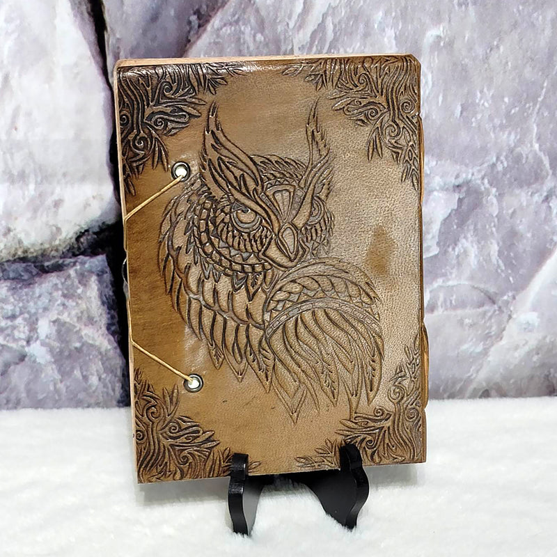 Leather Journal - Owl - 5" x 7"