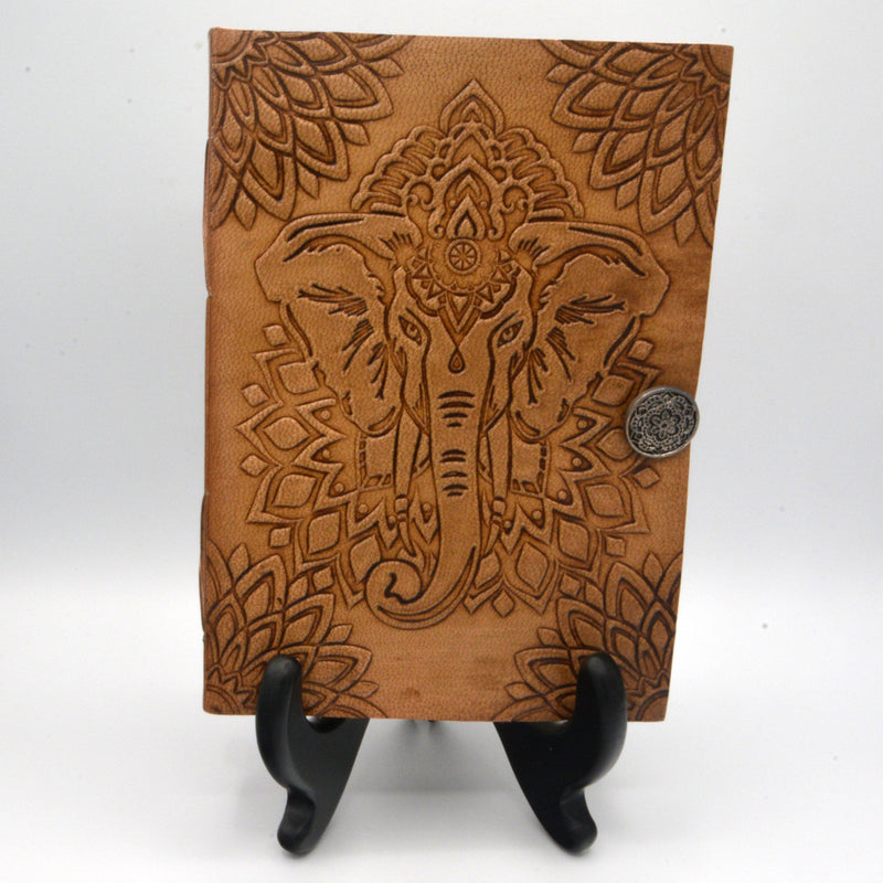 Leather Journal - Elephant - 5" x 7"-Home/Altar-Kheops-The Bat Witch Cavern