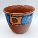 Smoke Cleansing Pot - Brown Native Themed 5" x 4"-Scents/Oils/Herbs-Kheops-The Bat Witch Cavern