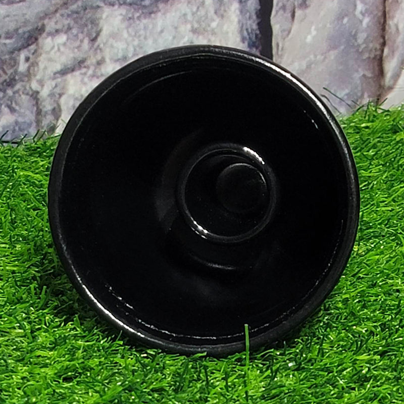 Pot de nettoyage de fumée - Pentacle en céramique noire 3,5" x 3"