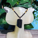 Necklace - Raw Black Tourmaline Adjustable Necklace