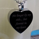 Necklace - Stainless Steel Heart Memorial Urn
