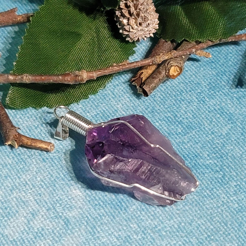 Amethyst Pendant - Rough Point (Approx. 2")