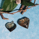 Smokey Quartz Heart Pendant - 1"