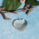 Natural Citrine Heart Pendant - 1"