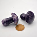 Masseur de champignons lépidolite 2" (vendu à l'unité)