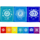 Chakras Cotton Prayer Flag 56"