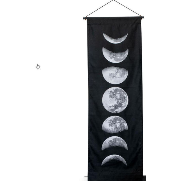Lunar Phases Wall Banner 15.5" x 48"-Home/Altar-Kheops-The Bat Witch Cavern