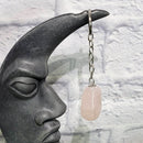 Porte-clés - Pierre roulée - Quartz rose - 0,75" à 1,5"