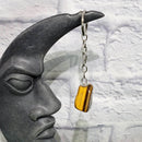 Keychain - Tumbled Stone - Tigers Eye - 0.75" to 1.5"