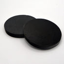 Black Tourmaline Coaster Set (2) - 3.5" Diameter-Home/Altar-Kheops-The Bat Witch Cavern