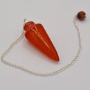 Pendulum - Gemstone - Carnelian-Crystals/Stones-Kheops-The Bat Witch Cavern