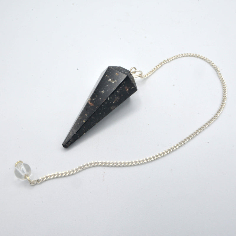 Pendulum - Gemstone - Hexagonal Black Tourmaline-Crystals/Stones-Kheops-The Bat Witch Cavern