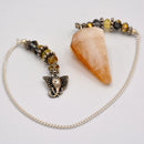 Pendulum - Gemstone - Citrine with Elephant Charm-Crystals/Stones-Kheops-The Bat Witch Cavern
