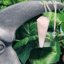 Pendule - Pierre précieuse - Quartz Rose Hexagonal