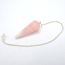 Pendulum - Gemstone - Hexagonal Rose Quartz-Crystals/Stones-Kheops-The Bat Witch Cavern