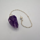 Pendulum - Gemstone - Rough Amethyst