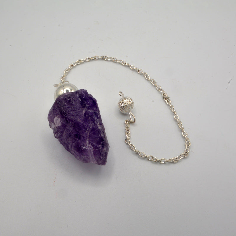 Pendulum - Gemstone - Rough Amethyst