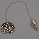 Pendulum - Metal - Pentacle & Stone-Crystals/Stones-Kheops-The Bat Witch Cavern
