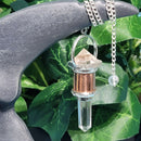 Pendulum - Clear Quartz Pyramid & Point with Chain